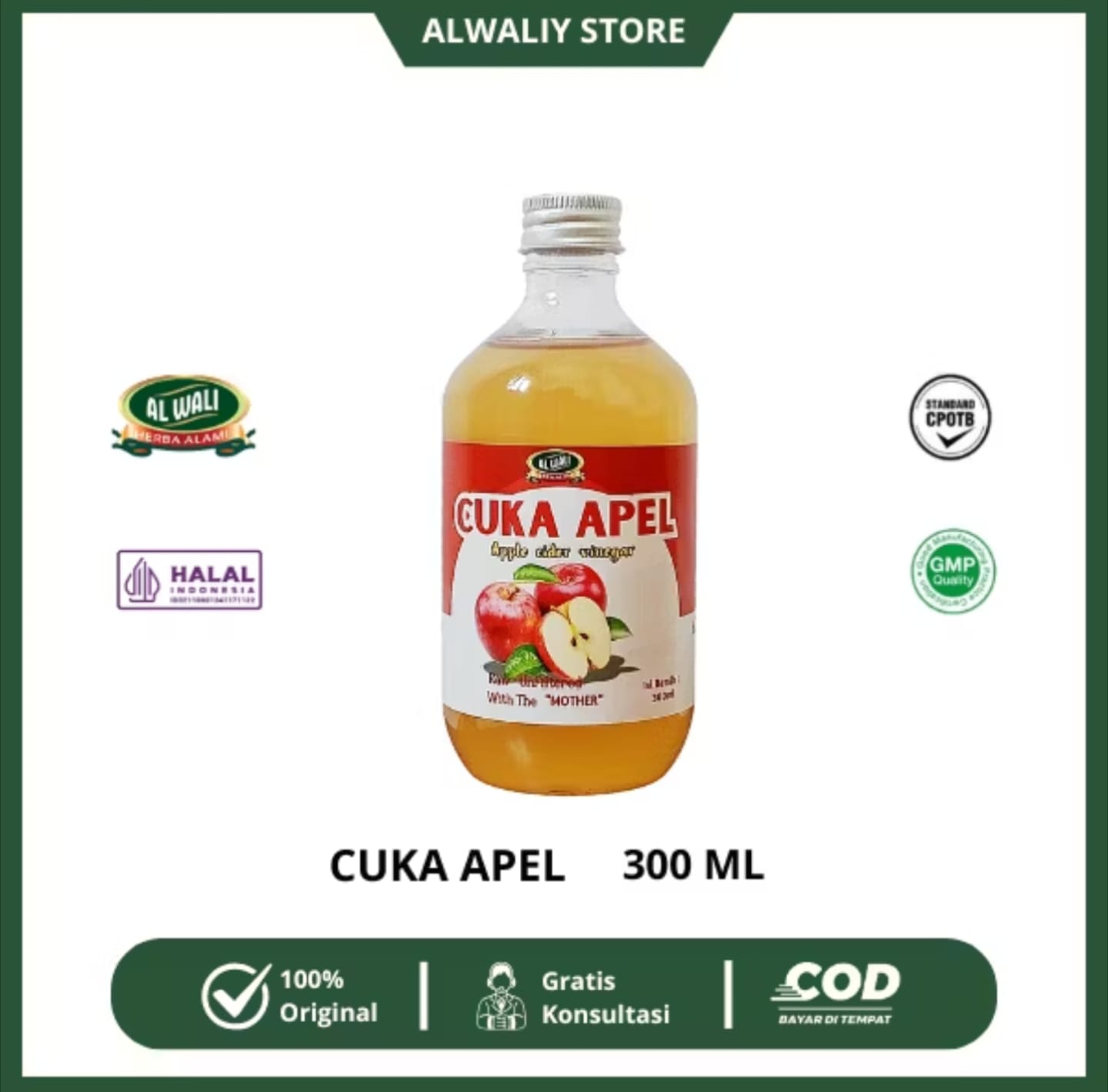 Cuka Apel Herbal Al-Waliy Sejahtera Bekasi