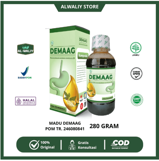 Madu Demaag Herbal Al-Waliy Sejahtera Bekasi