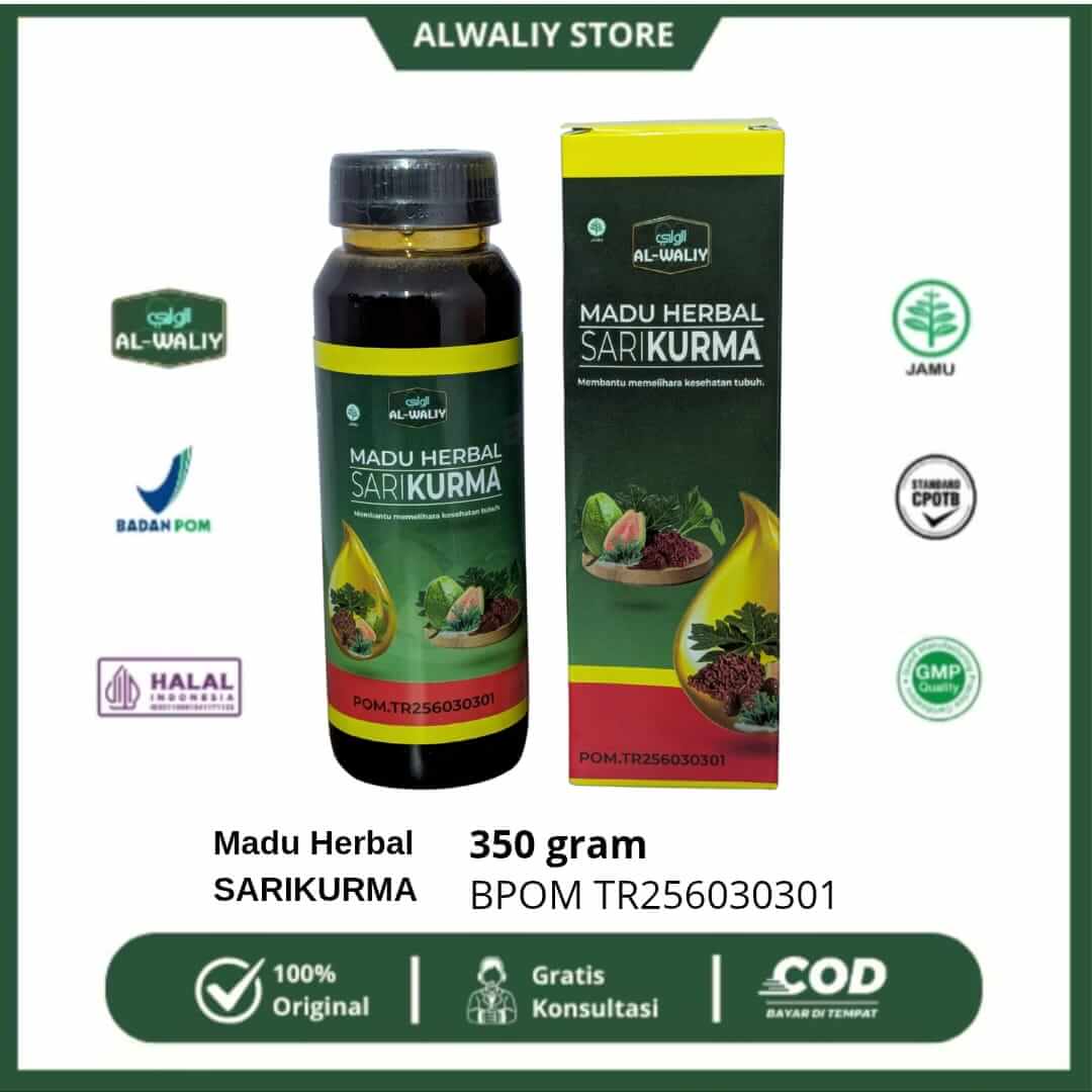 Madu Herbal Sari Kurma Angkak Daun Pepaya Al-Waliy Bekasi