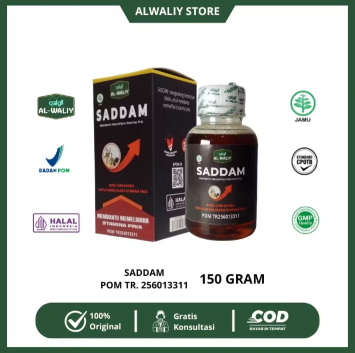 Madu Saddam Herbal Khusus Pria Al-Waliy Sejahtera